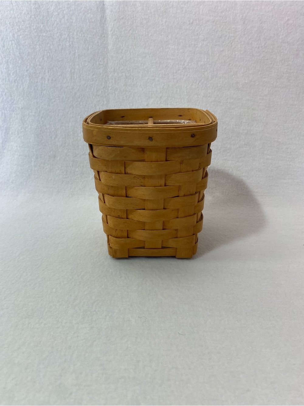 Longaberger Tall Rectangular Utensil Basket 1999 Woven Desk Organizer